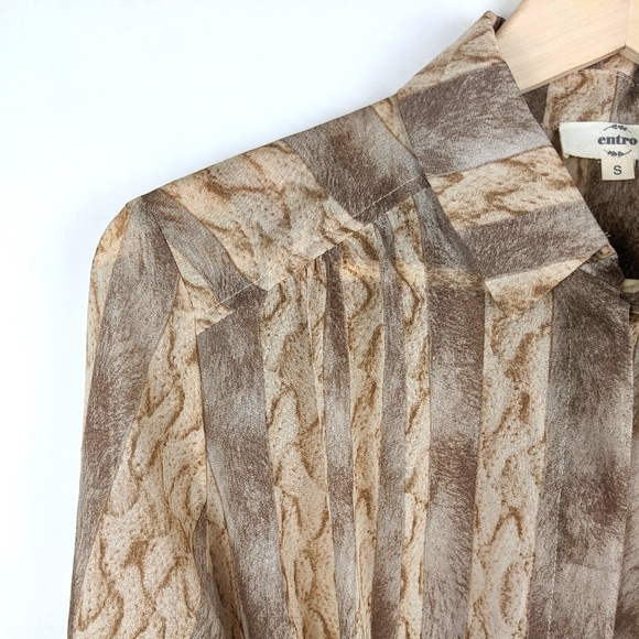 Anthropologie Entro Knot Front High-low Button-up - Picture 2 of 7